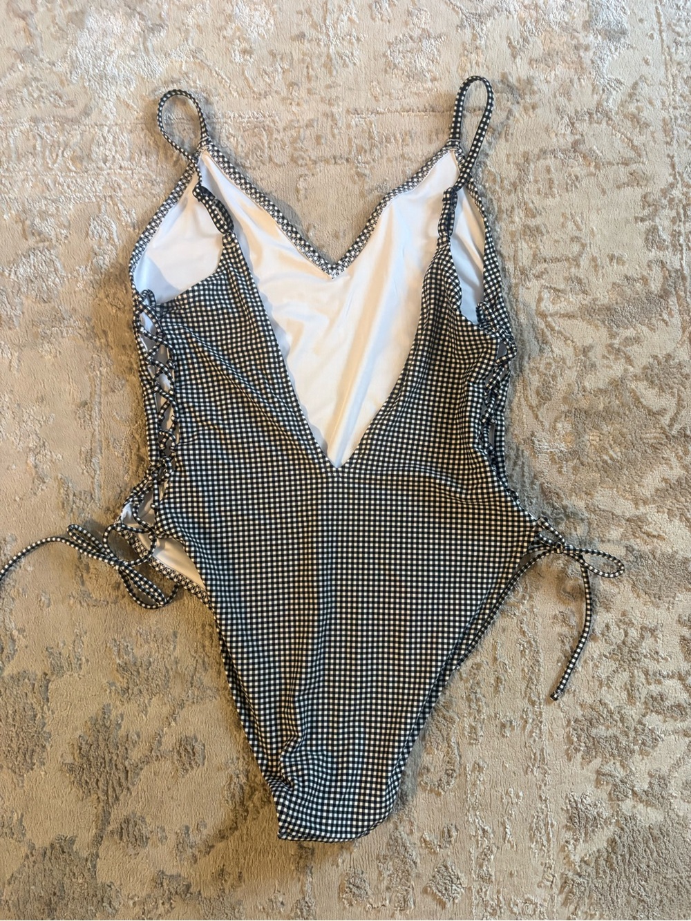 Aerie plunge gingham one piece - Picture 4 of 12
